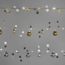 Božična girlanda Emos storžki, LED, 1,7 m, notranja, topla