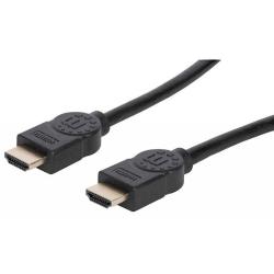 HDMI kabel z Ethernetom Manhattan, 2 m, črn