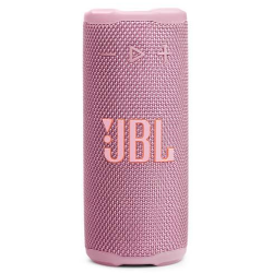JBL Grip roza Bluetooth zvočnik, sprednji pogled z vidnim logotipom JBL.