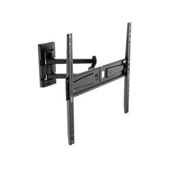 Stenski nosilec za TV z gibljivo roko, prikaz pod kotom z nosilcem ob strani