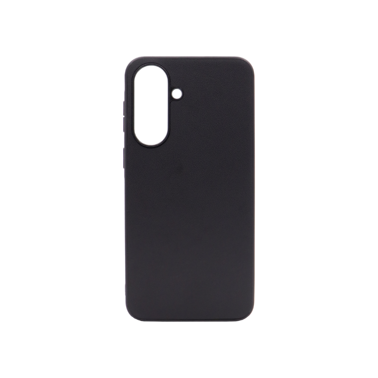 Črn zaščitni ovitek za Samsung Galaxy A57 5G z minimalističnim dizajnom in natančnimi izrezi za kamero