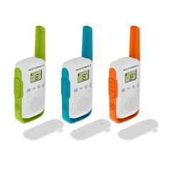 Triple Walkie Talkie Set 3-ih radijskih postaj Motorola TLKR T42_5