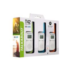 Triple Walkie Talkie Set 3-ih radijskih postaj Motorola TLKR T42_6