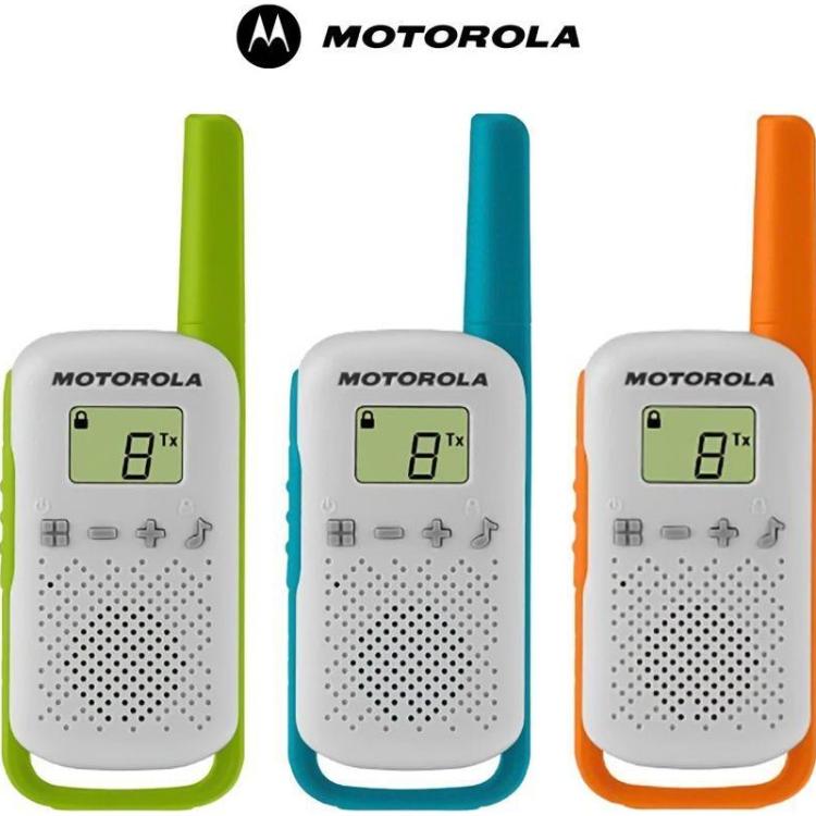 Triple Walkie Talkie Set 3-ih radijskih postaj Motorola TLKR T42_1