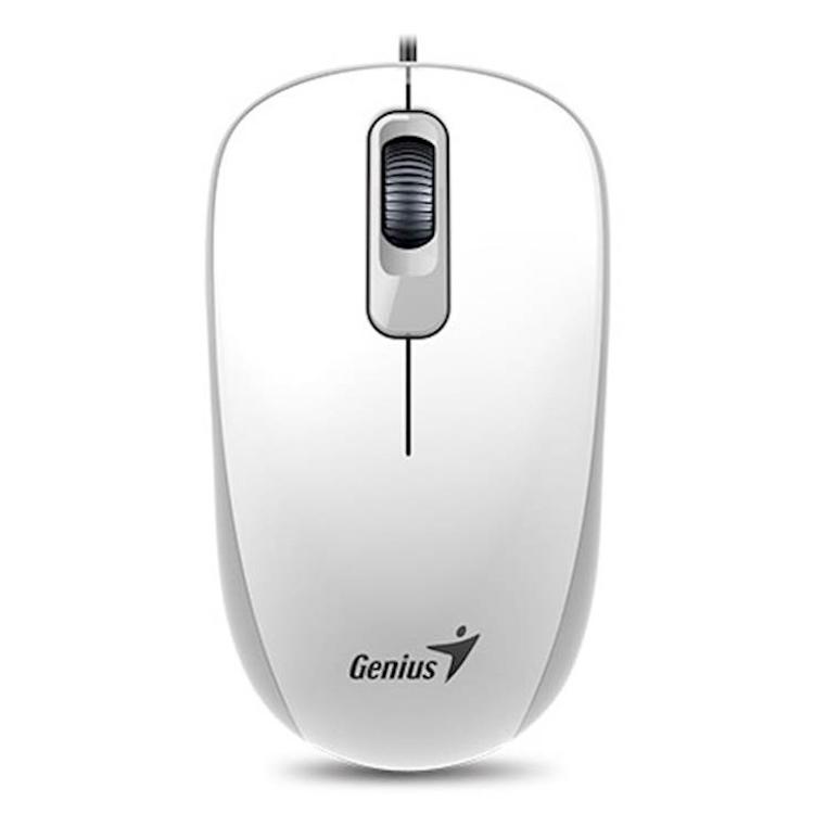 Miška Genius DX-120 USB bela, optična, 3 gumbi