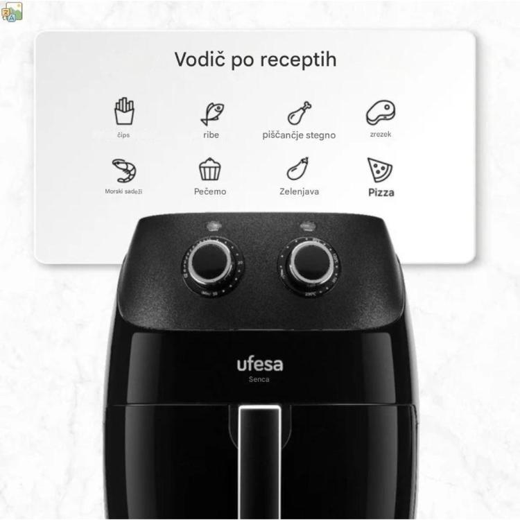 Cvrtnik na vroč zrak Ufesa Shadow, 5L, 1500 W