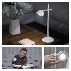 Namizna LED svetilka Emos SOPHIE, polnilna, bela