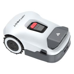 Robotska kosilnica AI ANTHBOT GENIE 1000 s sodobnim kompaktnim dizajnom in AI navigacijo.