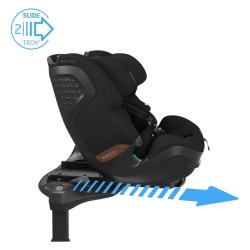 Otroški avtosedež Maxi-Cosi z drsnim mehanizmom SlideTech, prikaz pomika sedeža naprej