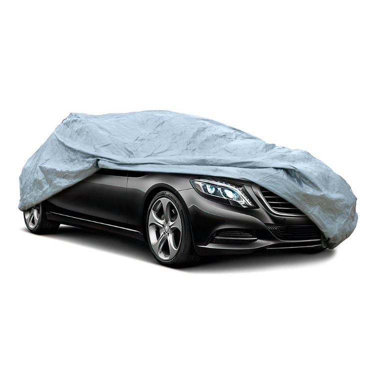 Torba z oznako XXL1 in embalažo “Car Cover”, z ročajem, zadrgo in prikazom prevleke na avtu.