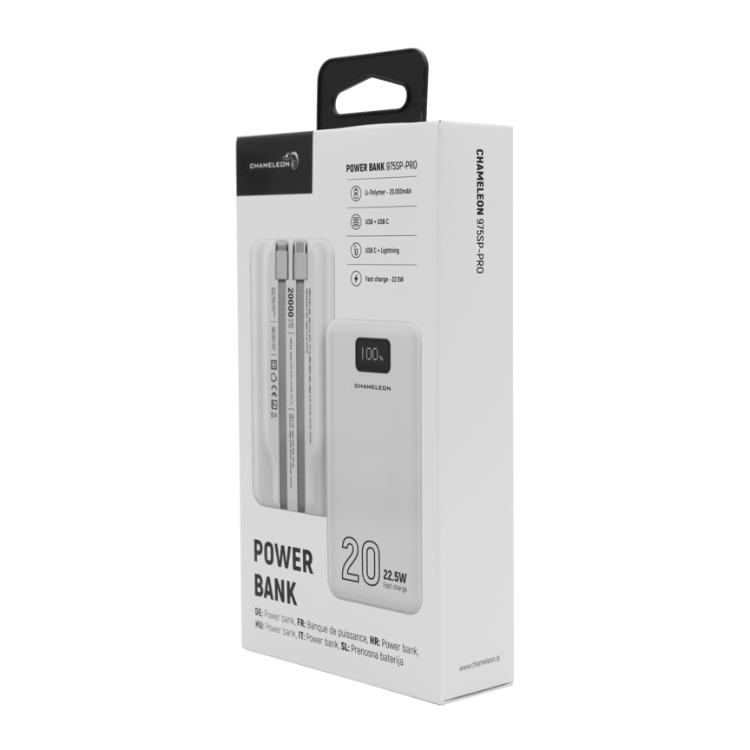 Prenosna polnilna baterija Chameleon 975SP-PRO, 20000mAh 