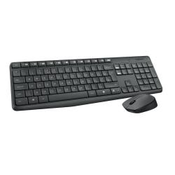Brezžična tipkovnica Logitech MK235 + miška, črna