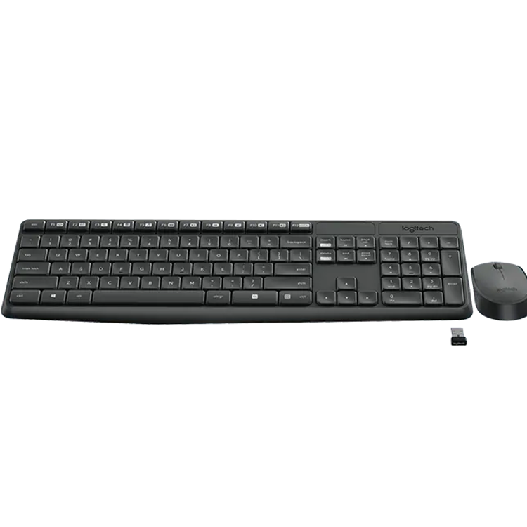 Brezžična tipkovnica Logitech MK235 + miška, črna_2