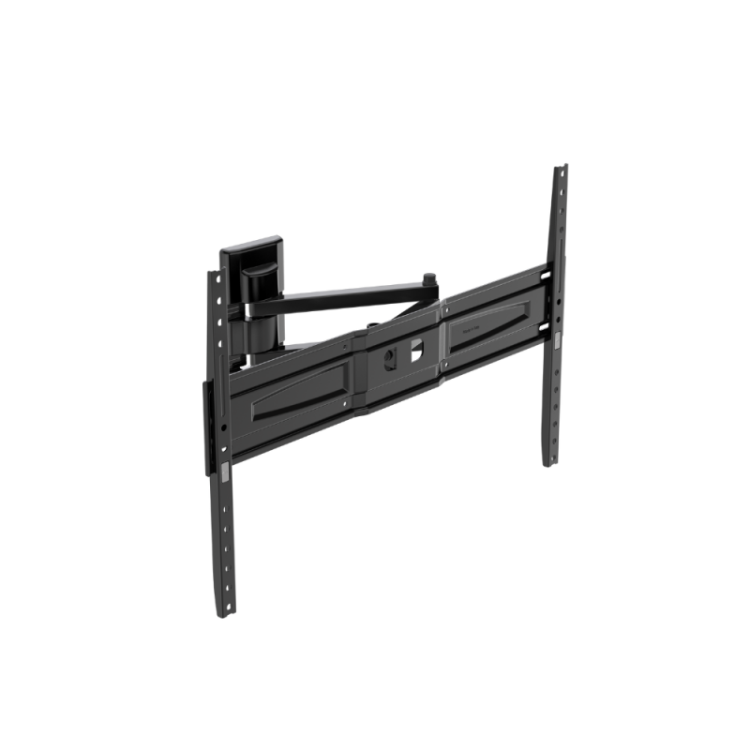 Meliconi stenski nosilec za TV, črn, raven dizajn z vgrajeno libelo