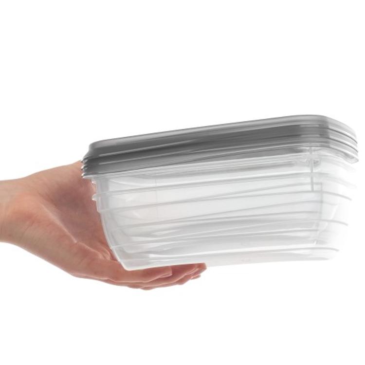 Posodica za shranjevanje hrane Curver 3505-Q58 Vedo, 3x 1 l, siva