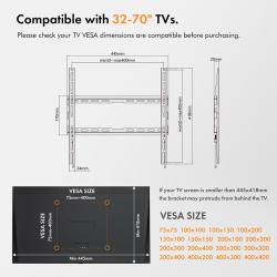 Nagibni stenski TV nosilec VonHaus 32 do 55''