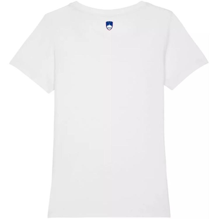 Majica NZS Srce bije za Slovenijo, ženska, bela, velikost 2XL