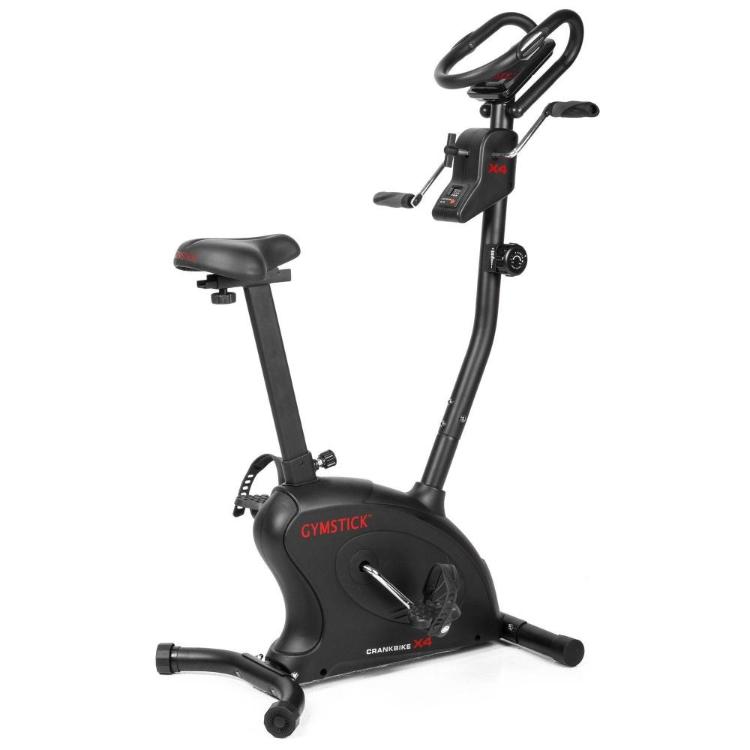 Sobno kolo Gymstick Crank Bike X4 v stranskem pogledu z nastavljivim sedežem in ergonomskim krmilom.