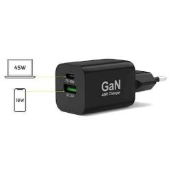 Napajalnik PORT GaN USB-C/USB-A, 45W