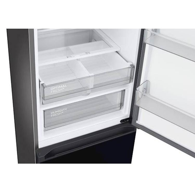 Hladilnik z zamrzovalnikom Samsung Bespoke RB38C7B5C22/EF Wi-Fi, 390 l, C, 203 cm, črna