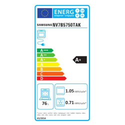 Vgradna pečica Samsung NV7B5750TAK/U3 Bespoke, piroliza, Dual Flex