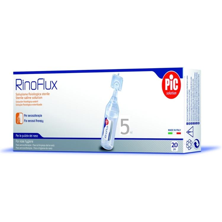 Fiziološka raztopina PiC RinoFlux, 5 ml, 20 kos