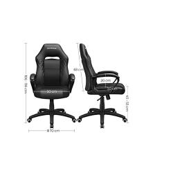 Gaming stol Songmics OBG38BKV1, črn