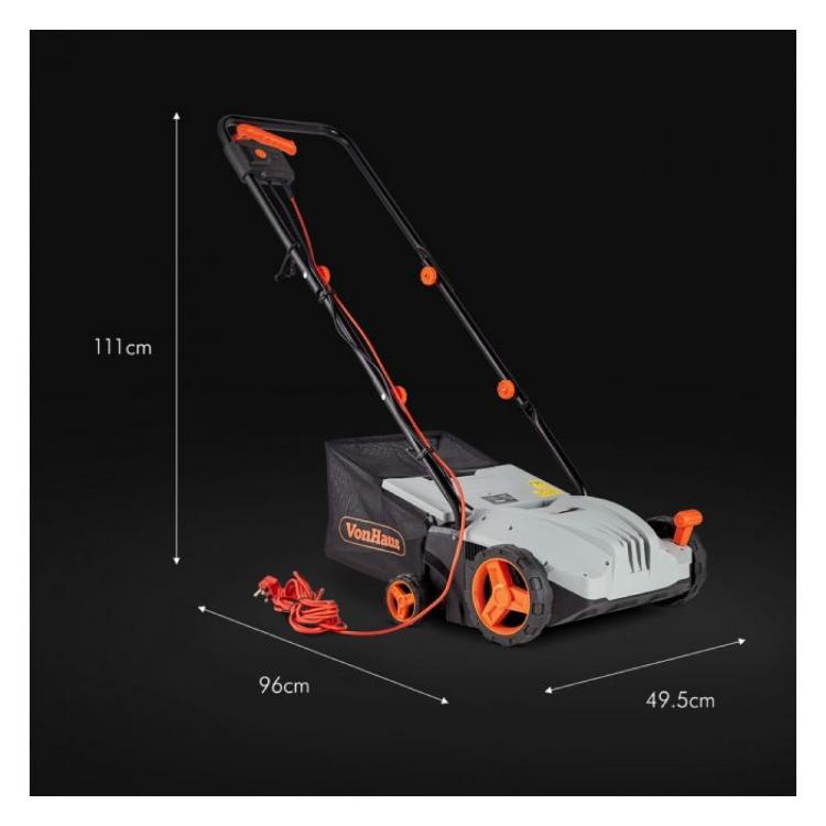 Električni prezračevalnik trate VonHaus, 1300 W, 32 cm