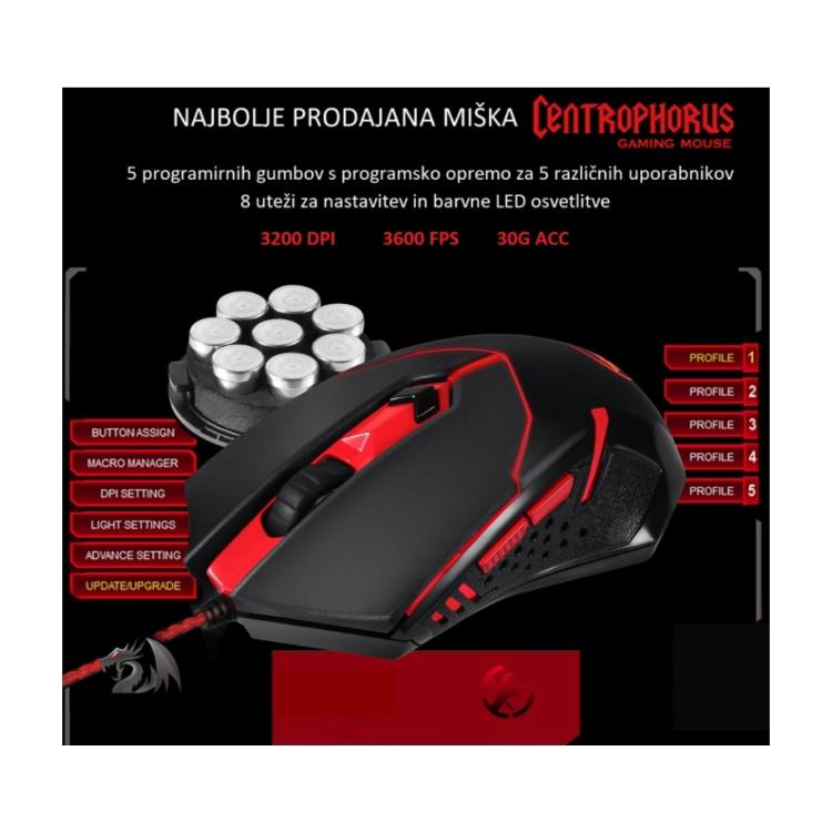 Redragon Gaming set 4v1 - tipkovnica, miška, slušalke in podloga za miško_1