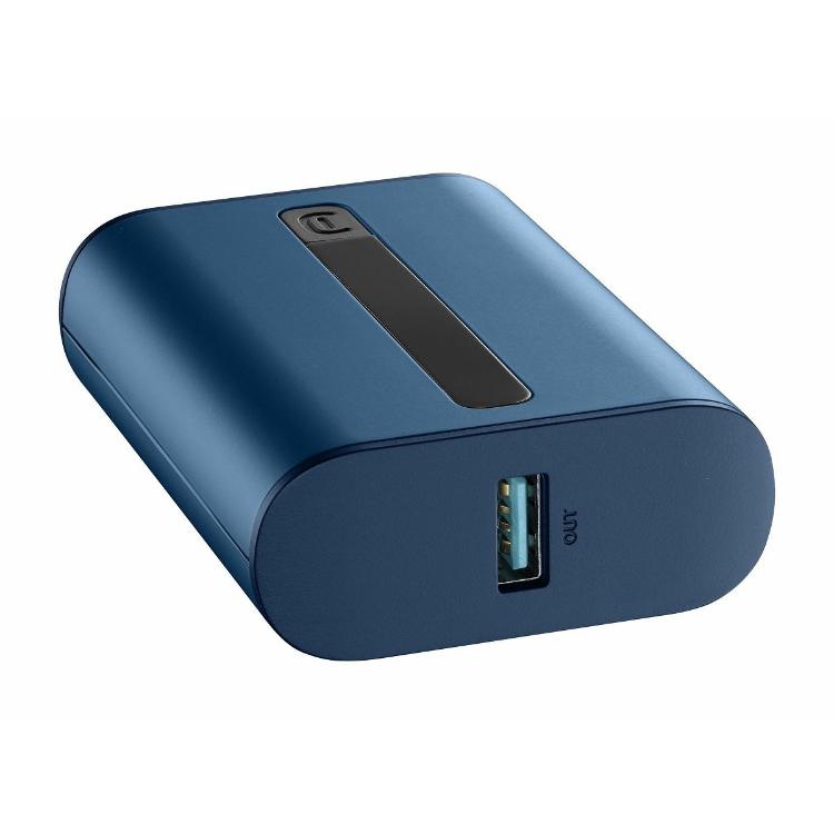 Prenosna baterija CellularLine Thunder, 10000 mAh, modra