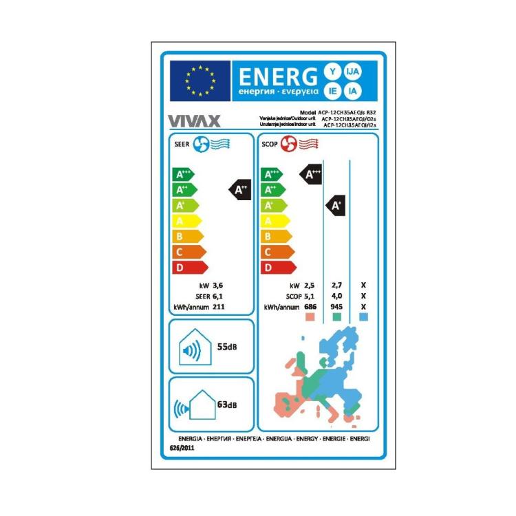 Klima Vivax Q Design, 2,6kW, bela, z montažo_7