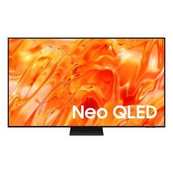 Sprednji pogled na Samsung QE55QN72HAU Neo QLED 55" z živahnim oranžnim prikazom.
