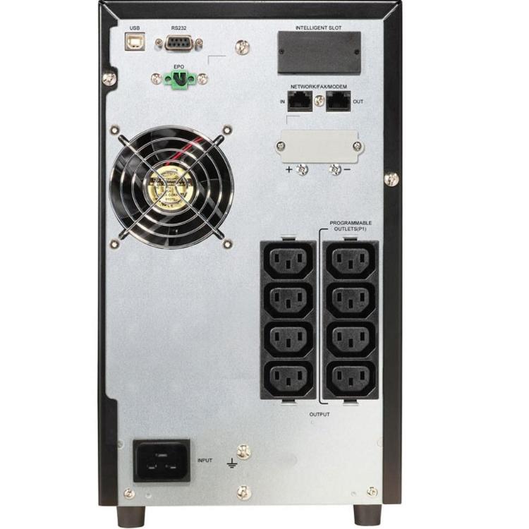 UPS PowerWalker z osmimi izhodnimi vtičnicami, USB in RS232 priključki ter inteligentno razširitveno režo omogoča napredno upravljanje in učinkovito zaščito priključenih naprav.