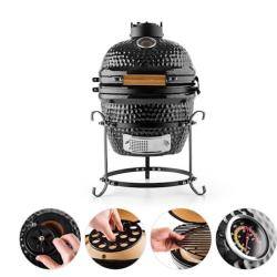 Keramični žar kamado Klarstein PRINCESIZE, črna barva_2