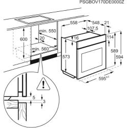 Vgradna pečica Electrolux EOC6P71X, piroliza + para