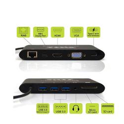 PORT Docking Station Type C, potovalni 1 x 4K