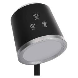 Namizna LED svetilka Emos ABBIE, polnilna, črna