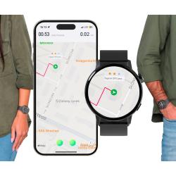 Pametna ura Forever ForeVive 4 SB-350, 1.32", IP67, Android + iOS, črna