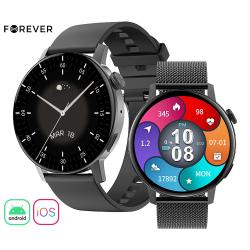 Pametna ura Forever ForeVive 4 SB-350, 1.32", IP67, Android + iOS, črna