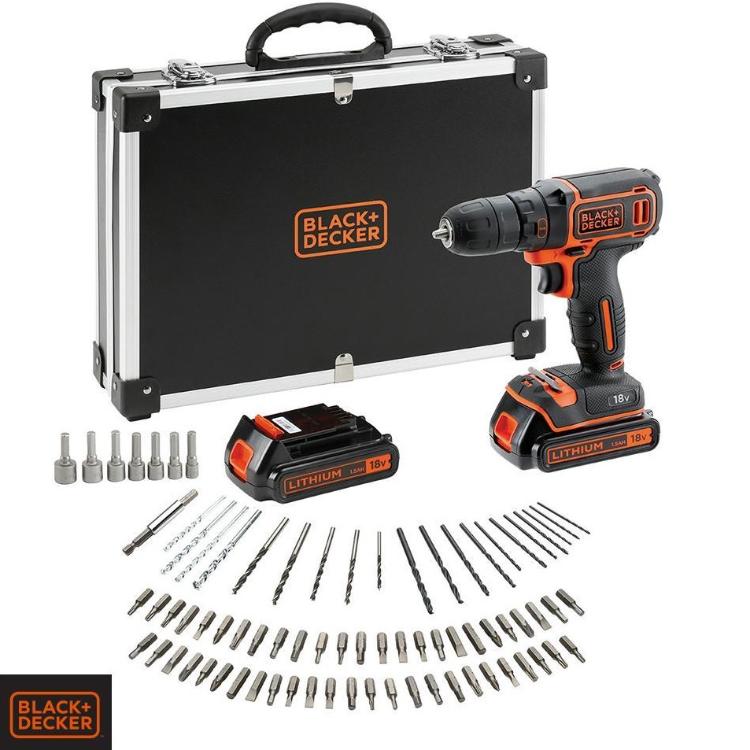 Akumulatorski vrtalnik/vijačnik Black&Decker BDCDC18BAFC_1