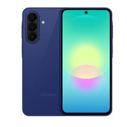 Samsung Galaxy A27 5G, modra, spredaj in zadaj, 6,7" zaslon, trojna kamera, Infinity‑O dizajn.