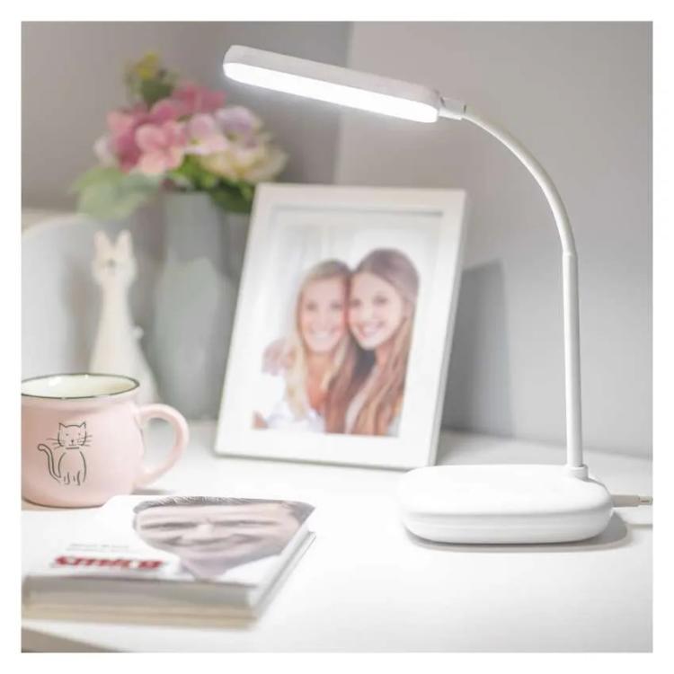 Namizna LED svetilka Emos MOLLY, bela