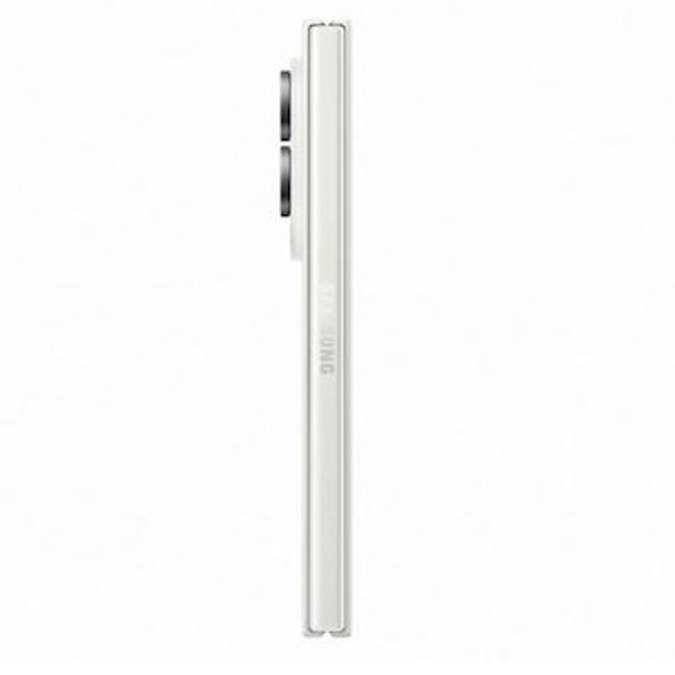 Zložljiv pametni telefon Galaxy Fold v kremni barvi združuje eleganten dizajn, izjemno tanko konstrukcijo in velik notranji zaslon za napredno večopravilnost.