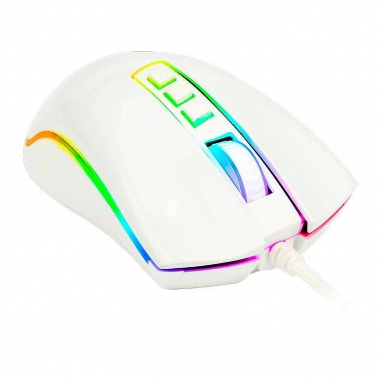 Miška Redragon Cobra M711W, gaming, bela