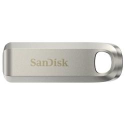 USB-C ključ SanDisk Ultra Luxe 128 GB, 3.2 Gen1, 400 MB/s, srebrna