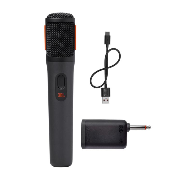 JBL brezžični ročni mikrofon s priloženim USB kablom in sprejemnikom