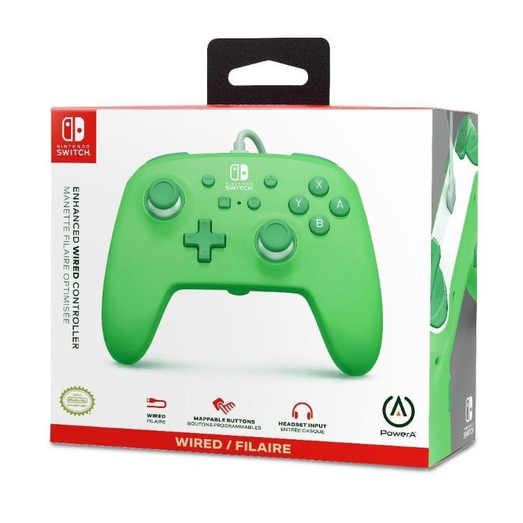 žični kontroler PowerA Enhanced za Nintendo Switch, zelen