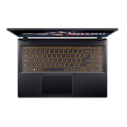 Acer Nitro V 15 ANV15-52-91EF i9-13900H/16GB/SSD 1TB/15,6'' FHD IPS 165Hz/RTX 5060/NoOS, pogled od zgoraj na osvetljeno tipkovnico.