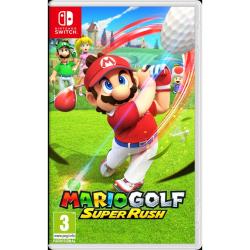 MARIO GOLF: SUPER RUSH Mario Golf: Super Rush prinaša zabavno in dinamično golfsko izkušnjo, v kateri se priljubljeni junaki iz Gobjega kraljestva podajo na igrišče z obilico tekmovalnosti, posebnih sposobnosti in nepričakovanih preobratov. Izbirate lahko med številnimi znanimi liki, kot so Mario, Peach, Bowser, Yoshi in drugi, pri čemer ima vsak svoje posebne sposobnosti in edinstvene udarce. Poleg klasičnega golfa igra ponuja različne načine igranja, ki poskrbijo za veliko raznolikosti in zabave. V načinu zgodbe ustvarite svojega Mii junaka ter postopoma izboljšujete njegove sposobnosti skozi različne golfske izzive in tekmovanja. Med napredovanjem pridobivate izkušnje, nadgrajujete statistike in odklepate nove možnosti igranja. Posebnost igre je način Speed Golf, kjer vsi igralci udarijo žogico istočasno in nato tekmujejo, kdo bo najhitreje dosegel luknjo. Poleg natančnih udarcev je pomembna tudi hitrost gibanja po igrišču, pri čemer lahko uporabite posebne sposobnosti za pridobitev prednosti ali oviranje nasprotnikov. Med igranjem lahko izvajate posebne udarce in aktivirate edinstvene sposobnosti posameznih likov, s katerimi vplivate na potek tekme ter svojim tekmecem prekrižate načrte. Mario Golf: Super Rush podpira igranje za enega igralca ali do štiri igralce lokalno na isti napravi oziroma prek spleta, zato je odlična izbira za družinska srečanja in zabavo s prijatelji. Z združitvijo klasičnega golfa, arkadnega igranja in značilnega Mario šarma igra ponuja zabavno športno izkušnjo za igralce vseh starosti.