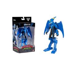 Akcijska figura Dinoster Jay Min v modrem oklepu Quantum Heroes, v embalaži, primerna za otroke 5+.